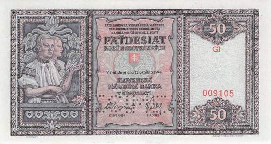 50 Korun 1940 p.9